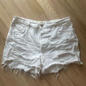 Free People white shorts
